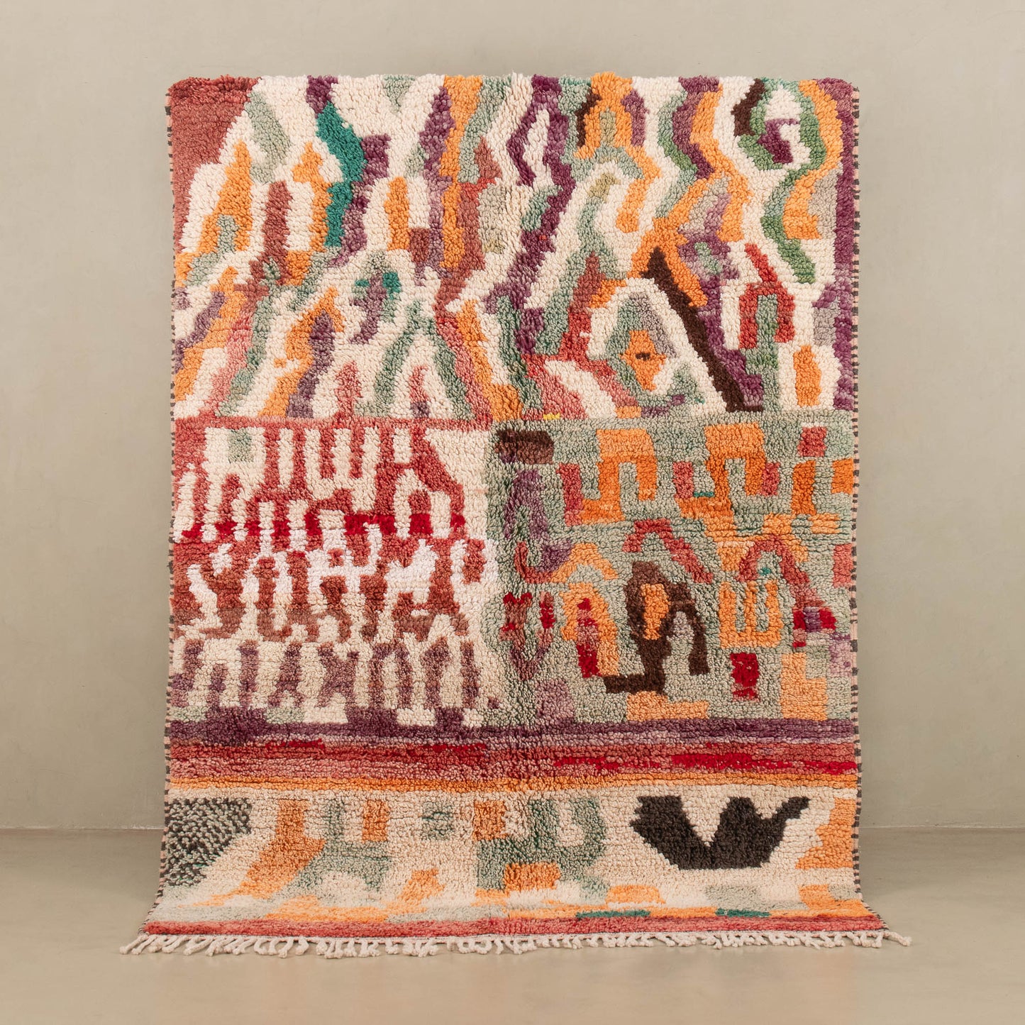 Housni - vintage boujad rug - Wavlynn