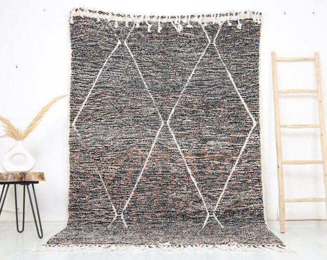 Tamza Beni Ourain Rug 5'4" x 8'2" - Wavlynn