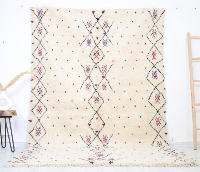 Tasa Beni Ourain Rug 5'9" x 9'2" - Wavlynn