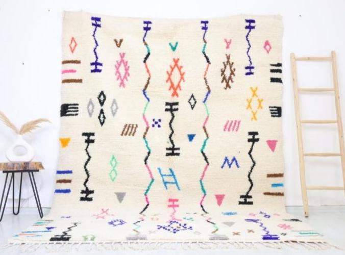 Markunda Moroccan Rug 6'8" x 9'5" - Wavlynn