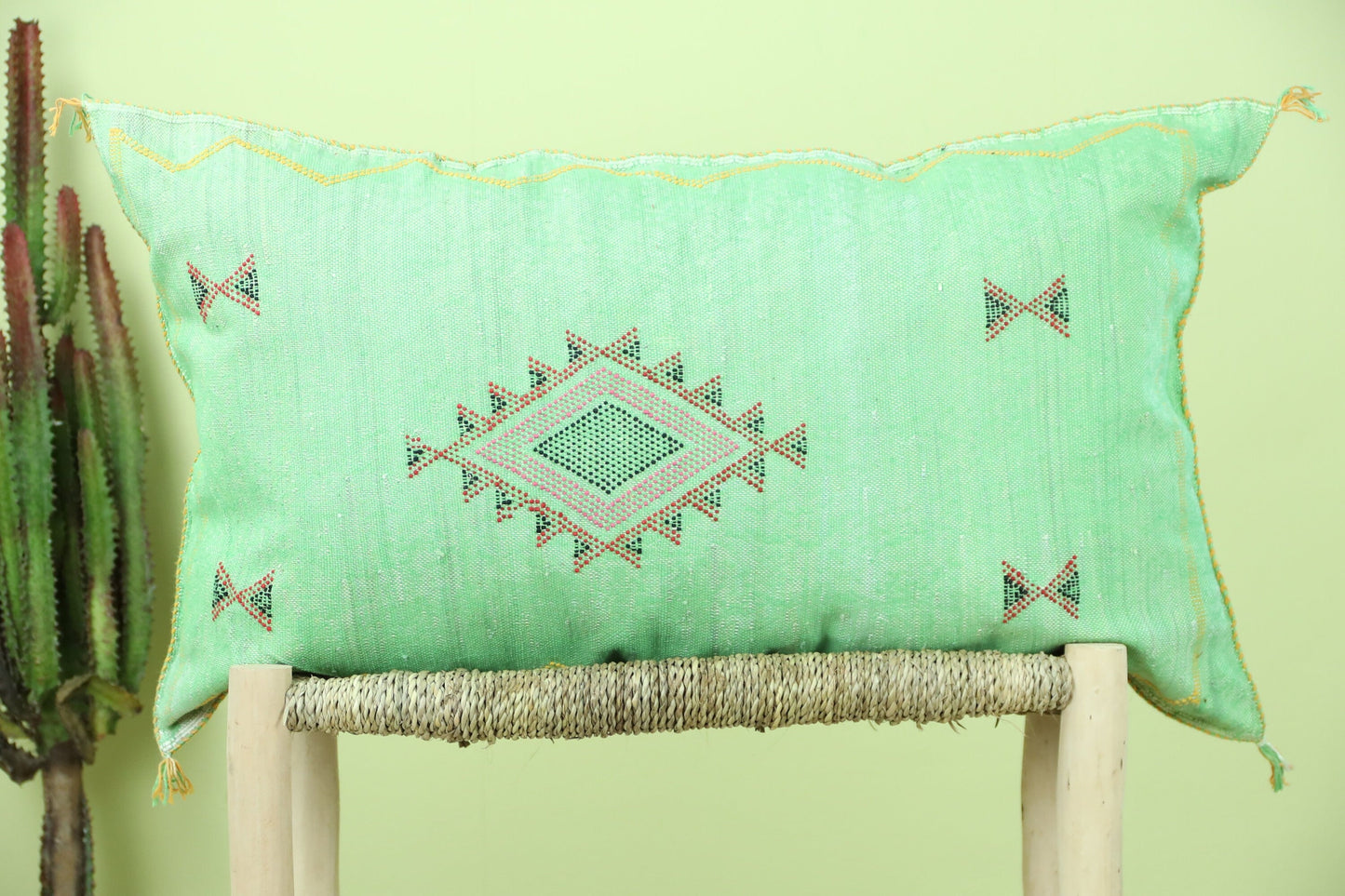 Fuzal Cactus Silk Pillow - Wavlynn