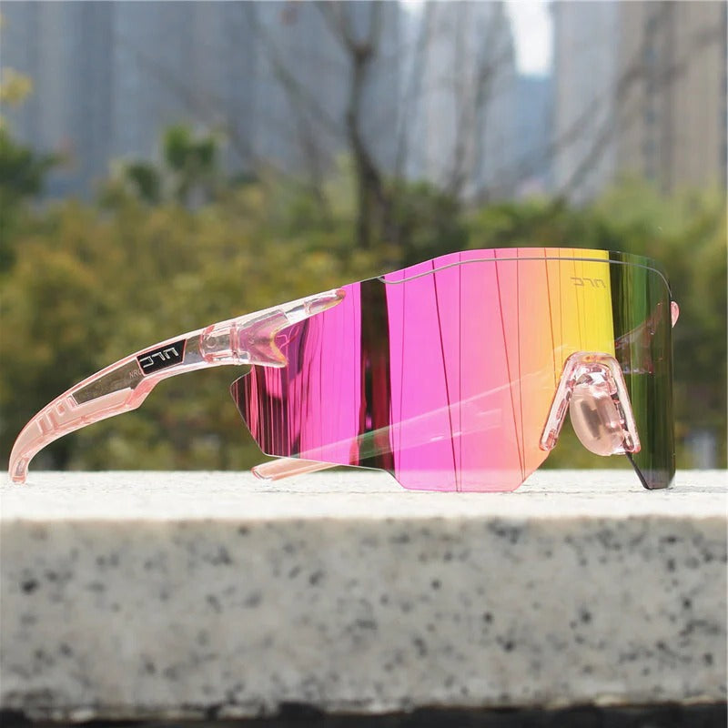Wavlynn polarized sports sunglasses lightweight wrap-around frame UV protection for cycling and running