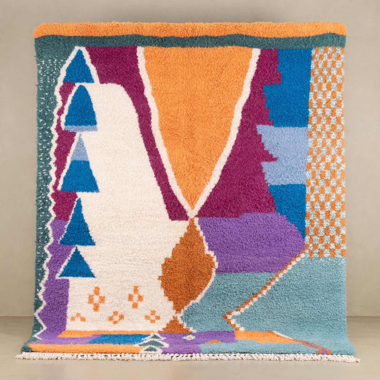 Lamssa - Beni ourain rug - Wavlynn