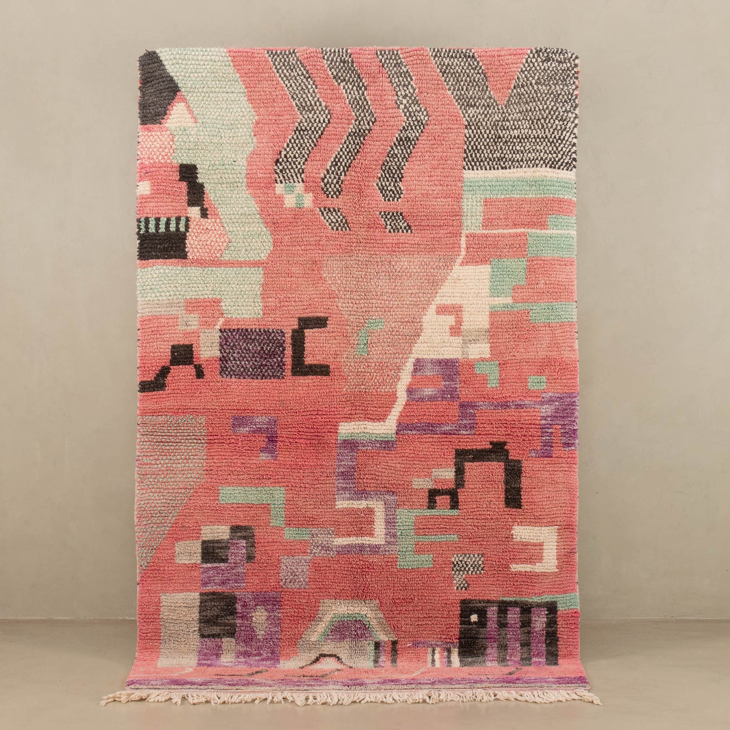 Mnahu - vintage boujad rug - Wavlynn