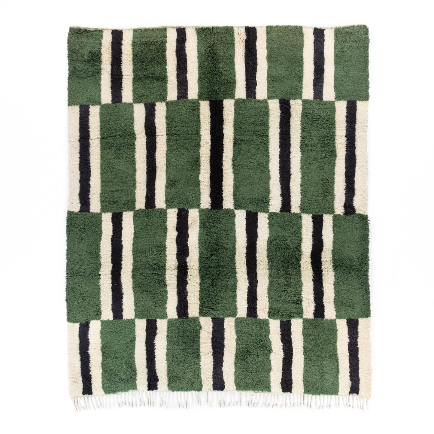 Parallel Pulse - Luxury Shag Moroccan Rug - Wavlynn