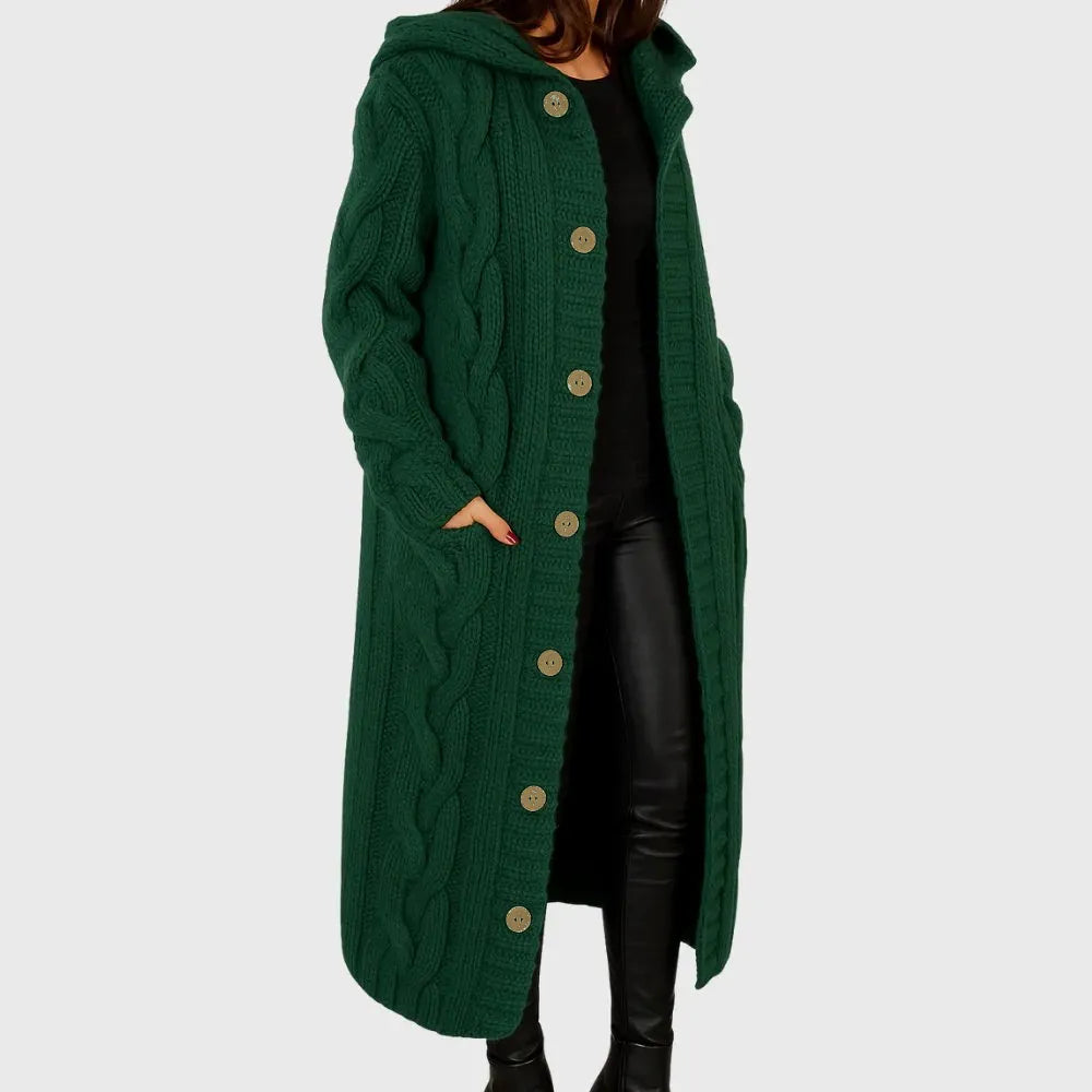 Cadence elegant camel cosy coat with soft structured silhouette and flattering tailored fit