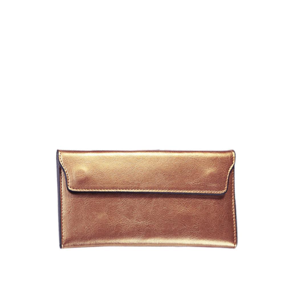 Wavlynn Jane Leather Fold Wallet - Slim Secure Storage in Timeless Genuine Leather