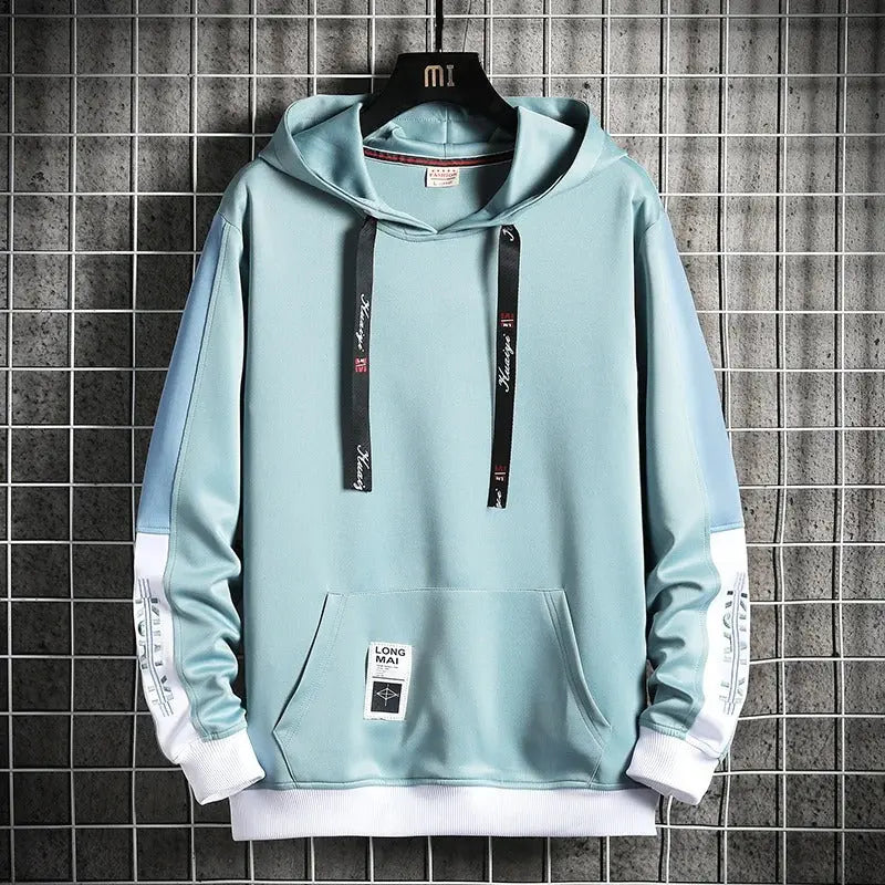 Apollo Iconic Vibe relaxed-fit hoodie with bold color accents, adjustable hood, and kangaroo pocket