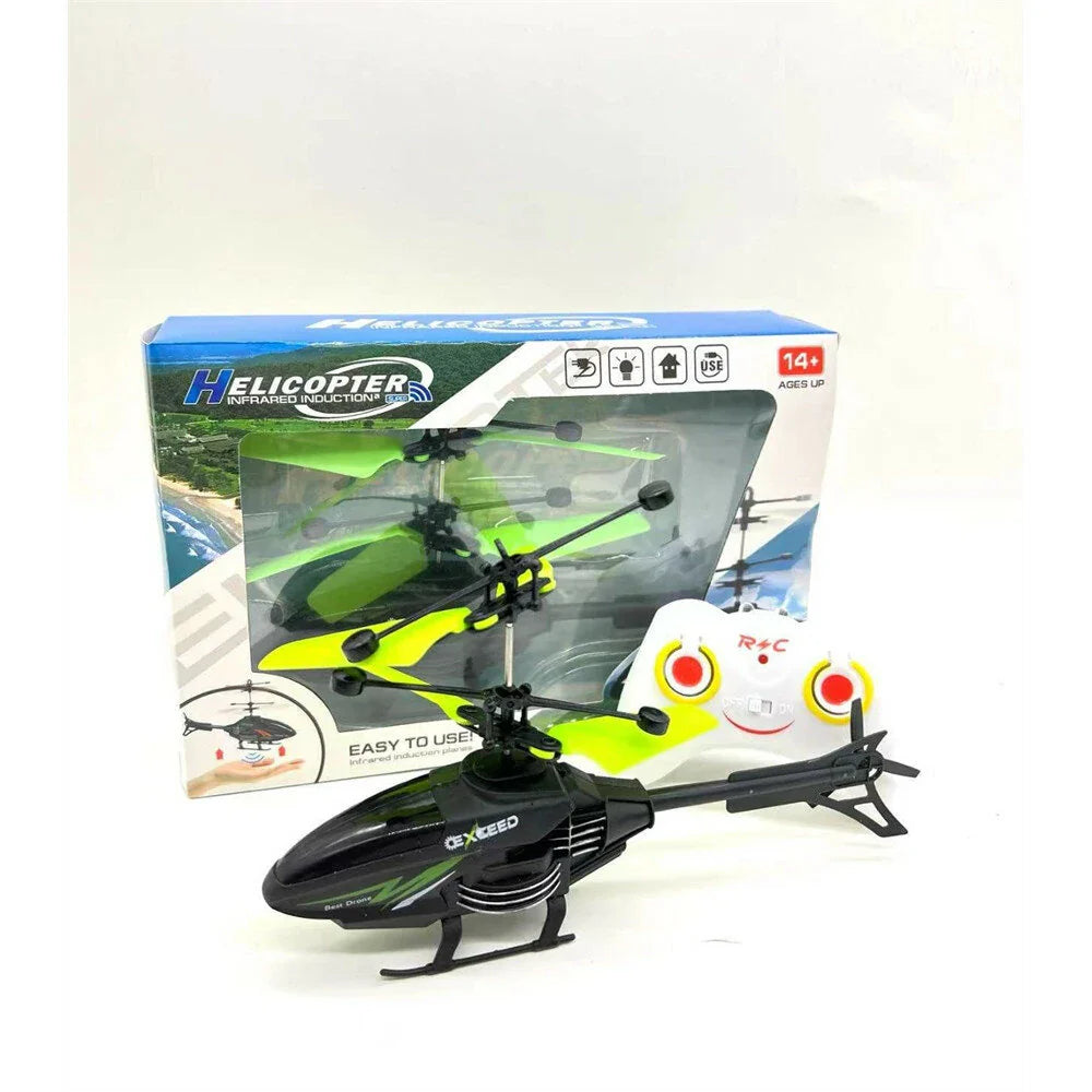 Wavlynn USB rechargeable RC induction helicopter for kids indoor outdoor lightweight ABS safe play