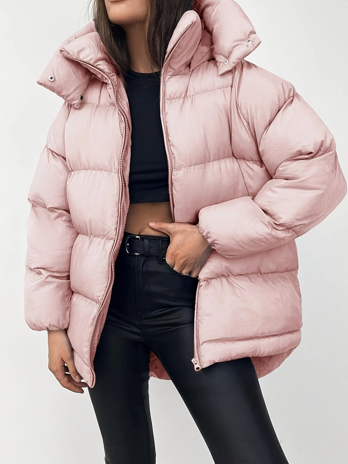 Wavlynn Fiona women's winter puffer jacket lightweight insulated sleek silhouette chic style