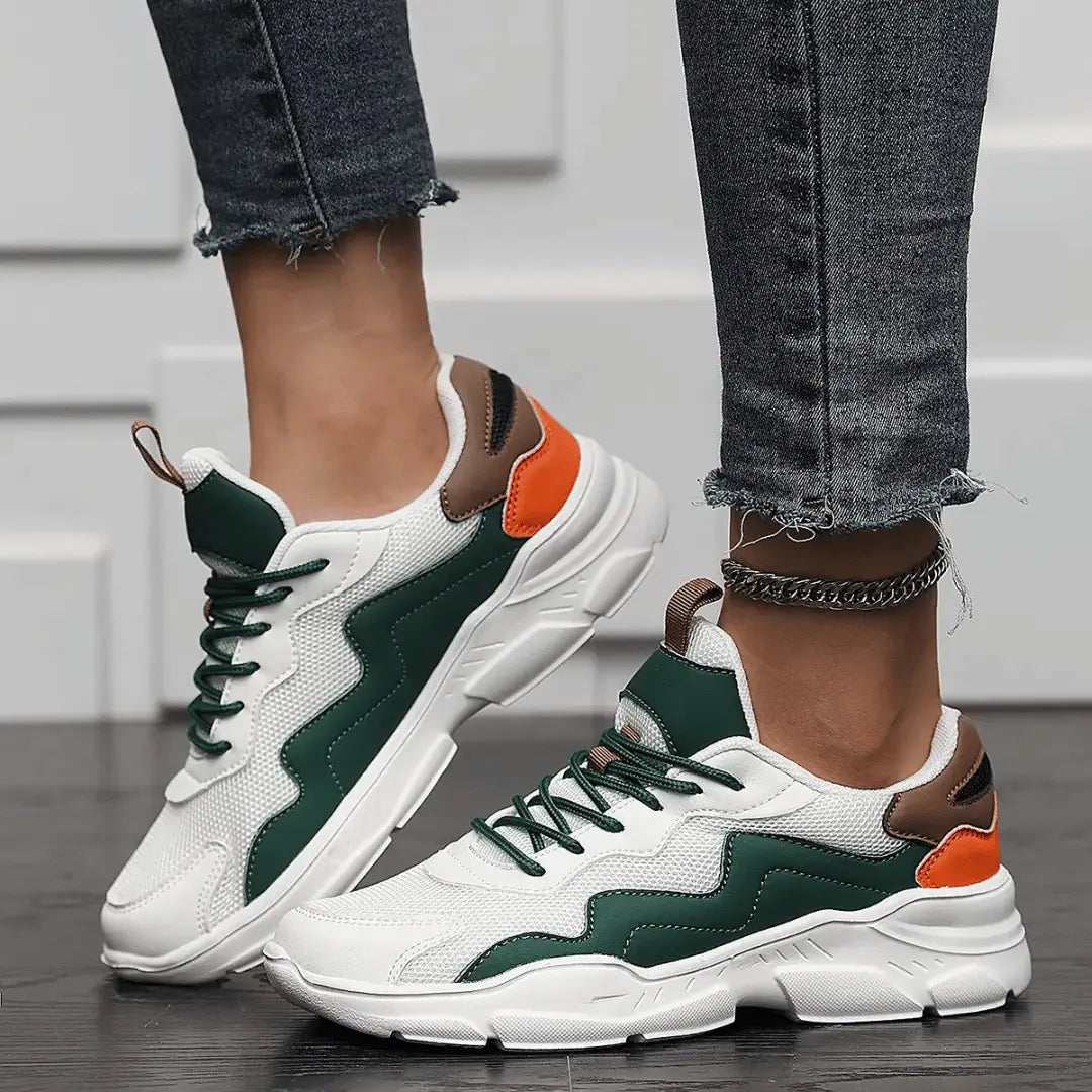 Mia Street Kicks romantic sneakers with adaptive fit, cobblestone-inspired silhouette for everyday wear