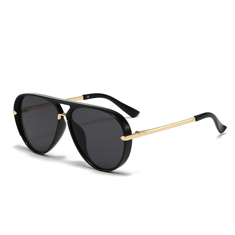 Westley 70s aviator sunglasses gradient lenses sculpted acetate frames gold metal arms deadstock vintage