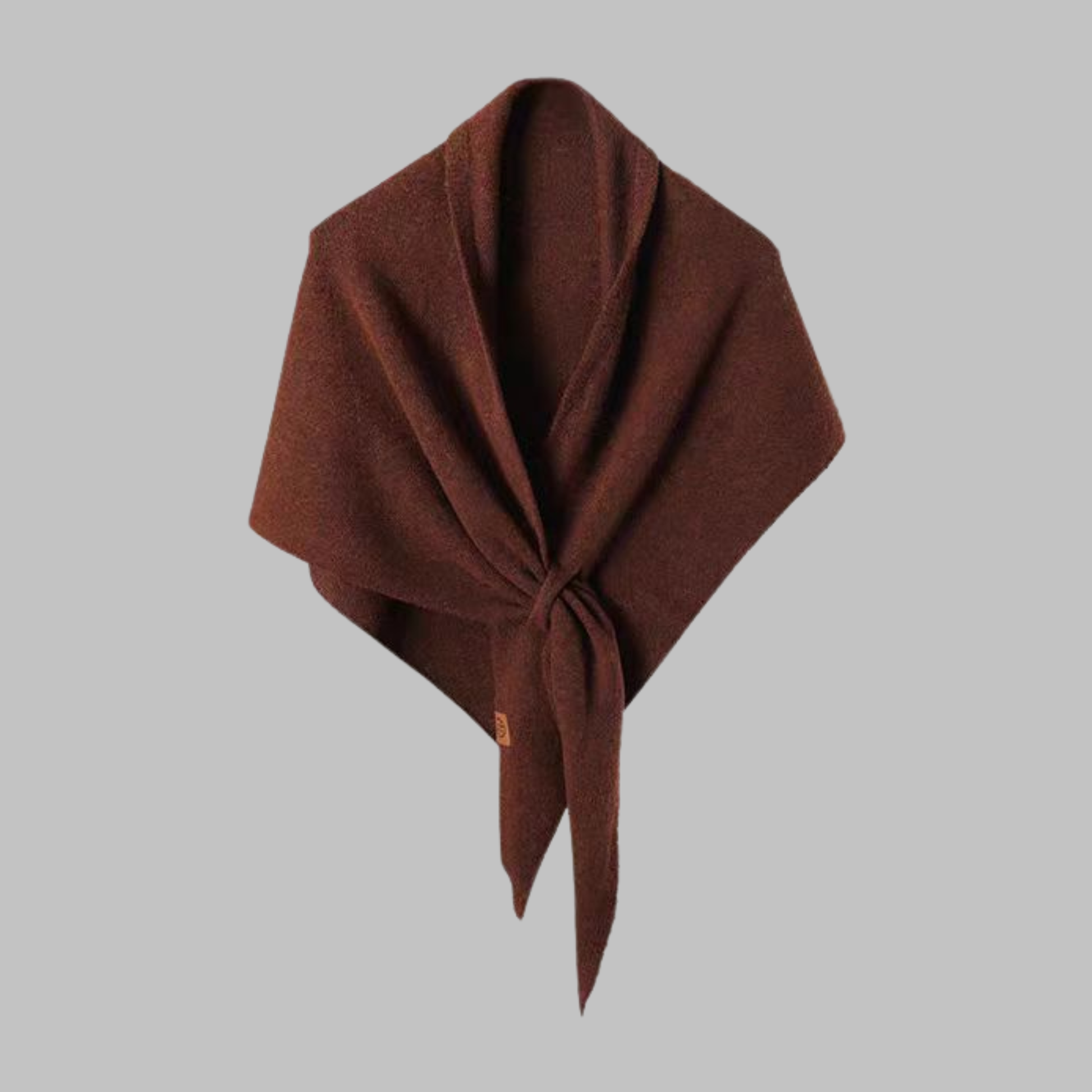 Classy soft triangle shawl wrap in neutral tone, lightweight elegant drape for versatile everyday wear