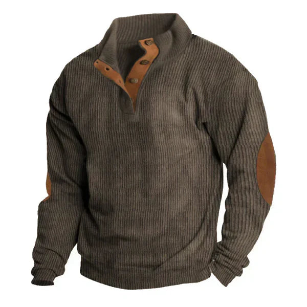 Men's patchwork hoodie jacket stand collar loose fit long sleeve casual sweatshirt streetwear