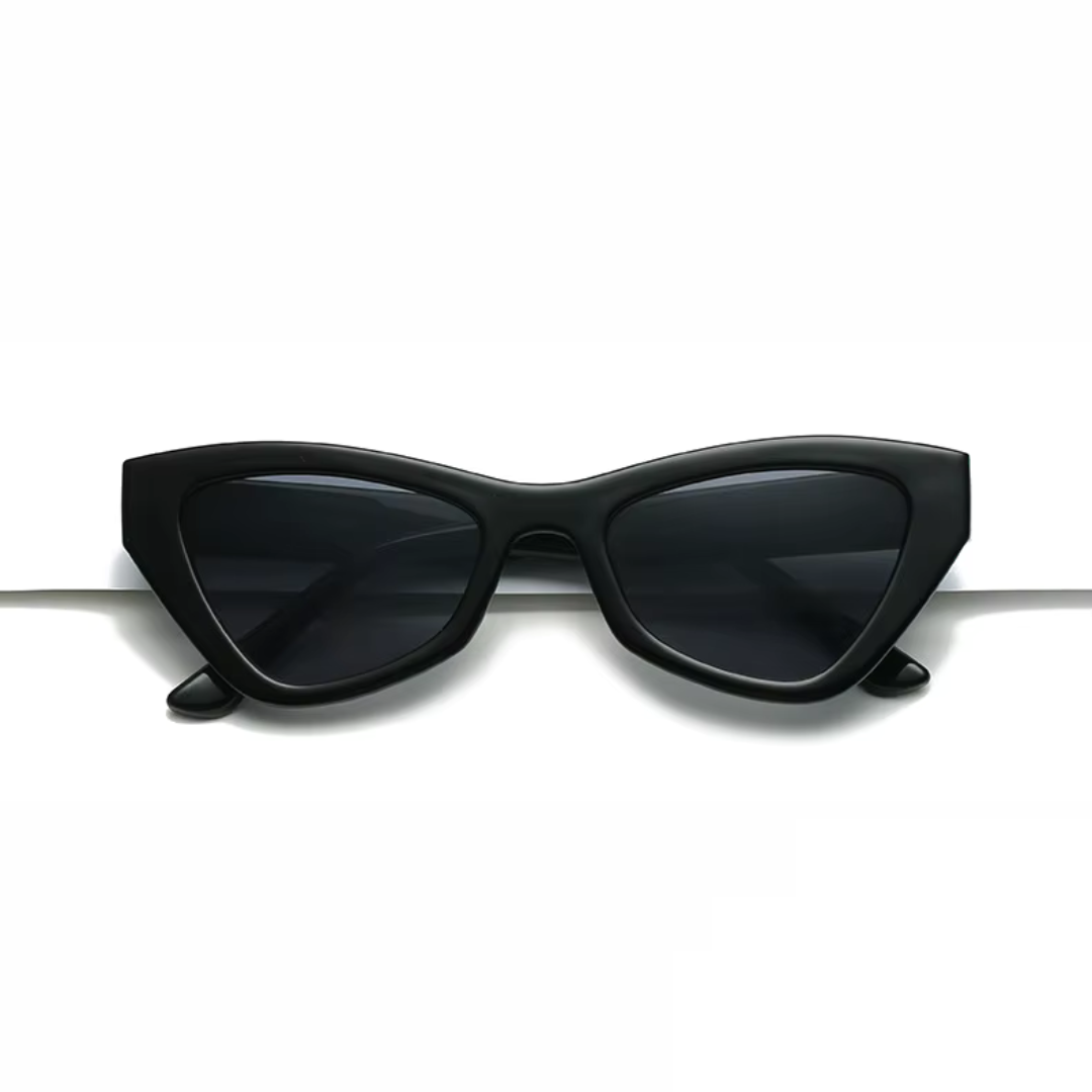 Selina Siren cat-eye sunglasses with leopard-print acetate frame and UV400 lenses