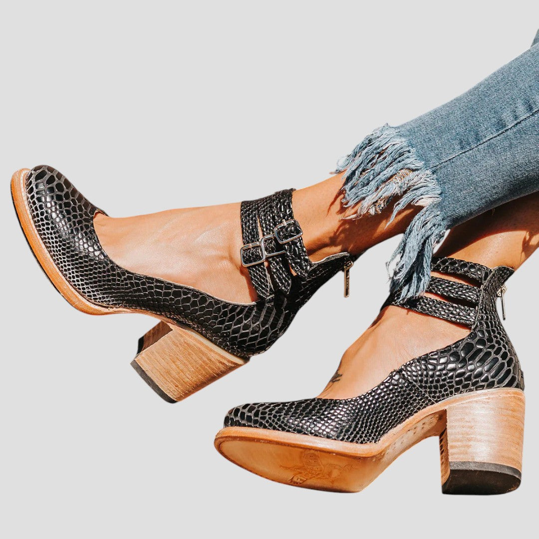 Bas™ sleek ankle-to-mid-calf boots in neutral tone with leg-lengthening silhouette and polished finish