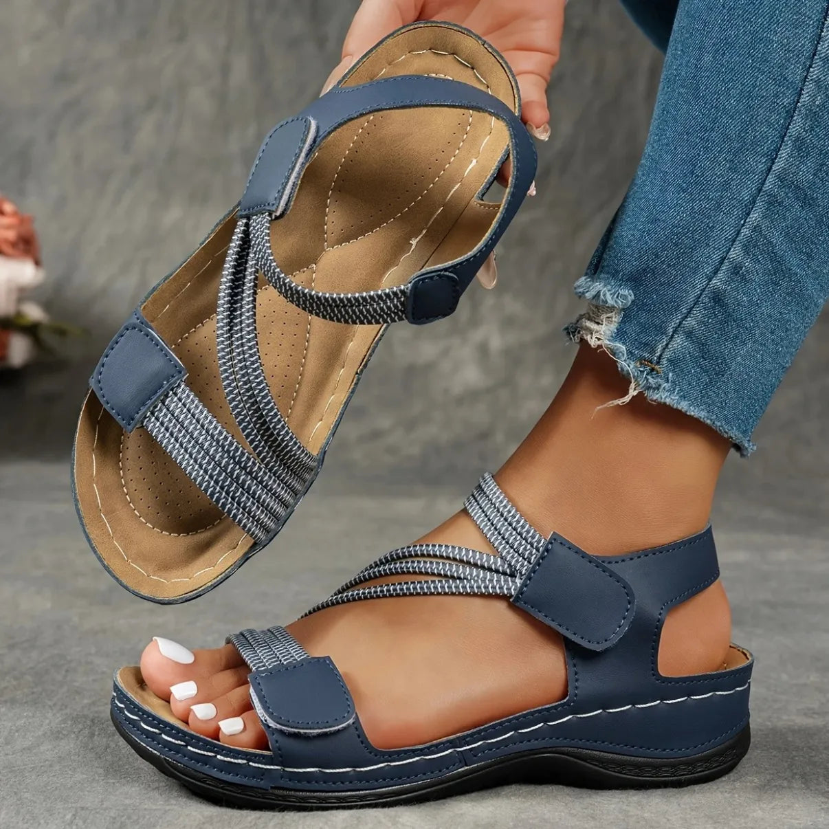 Women's Priscilla casual comfort sandals with supportive footbed for effortless everyday style