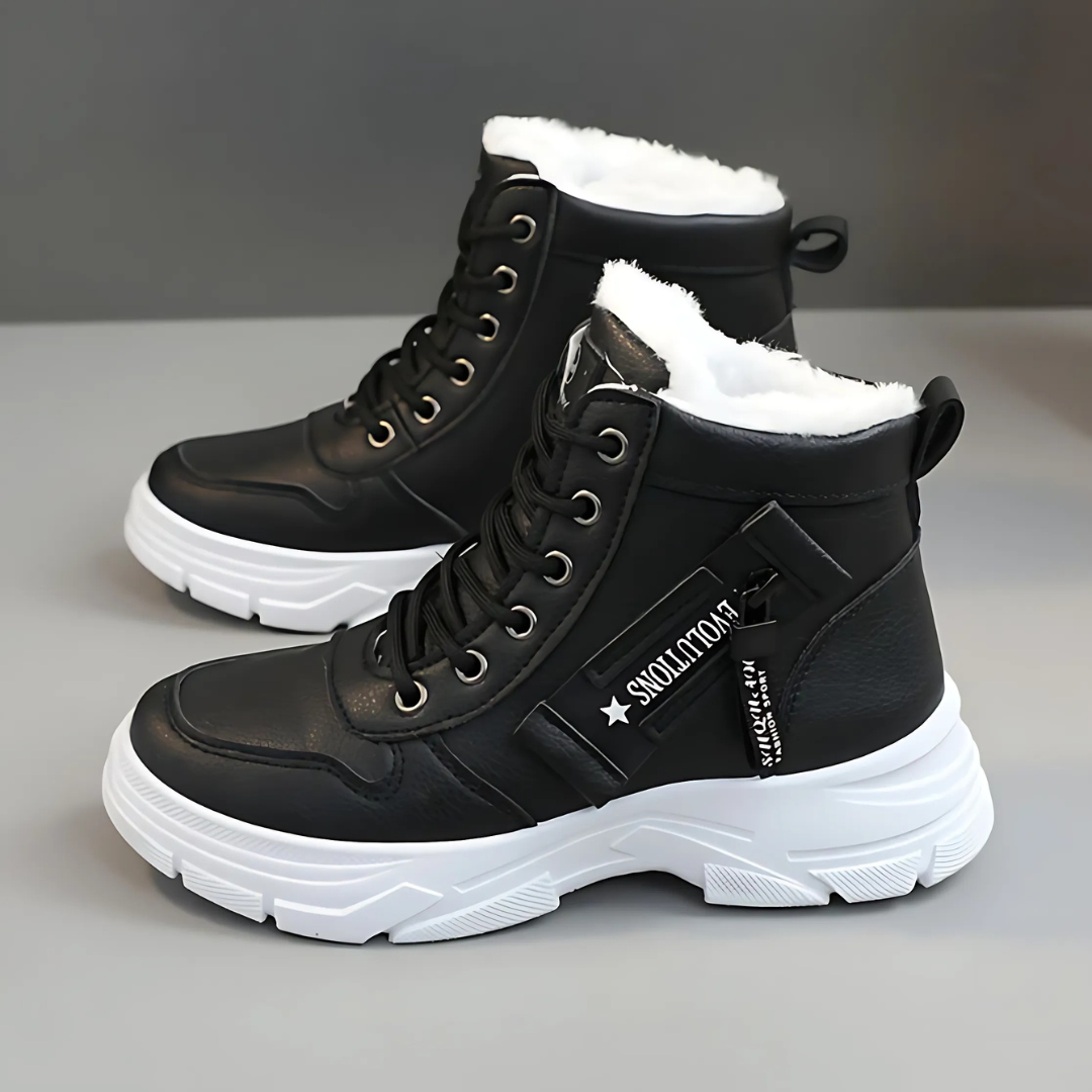 Freya™ black comfort boots sleek polished silhouette with leg-lengthening classic boot profile