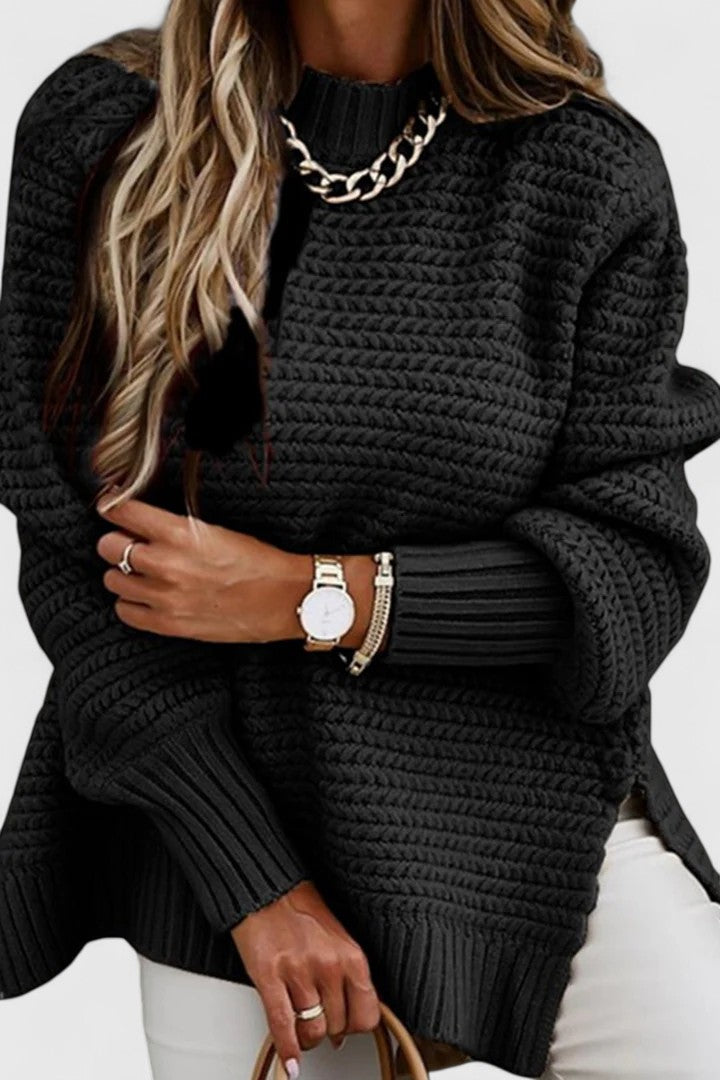 Savannah™ relaxed-fit comfortable sweater in soft neutral tones with breathable everyday elegance
