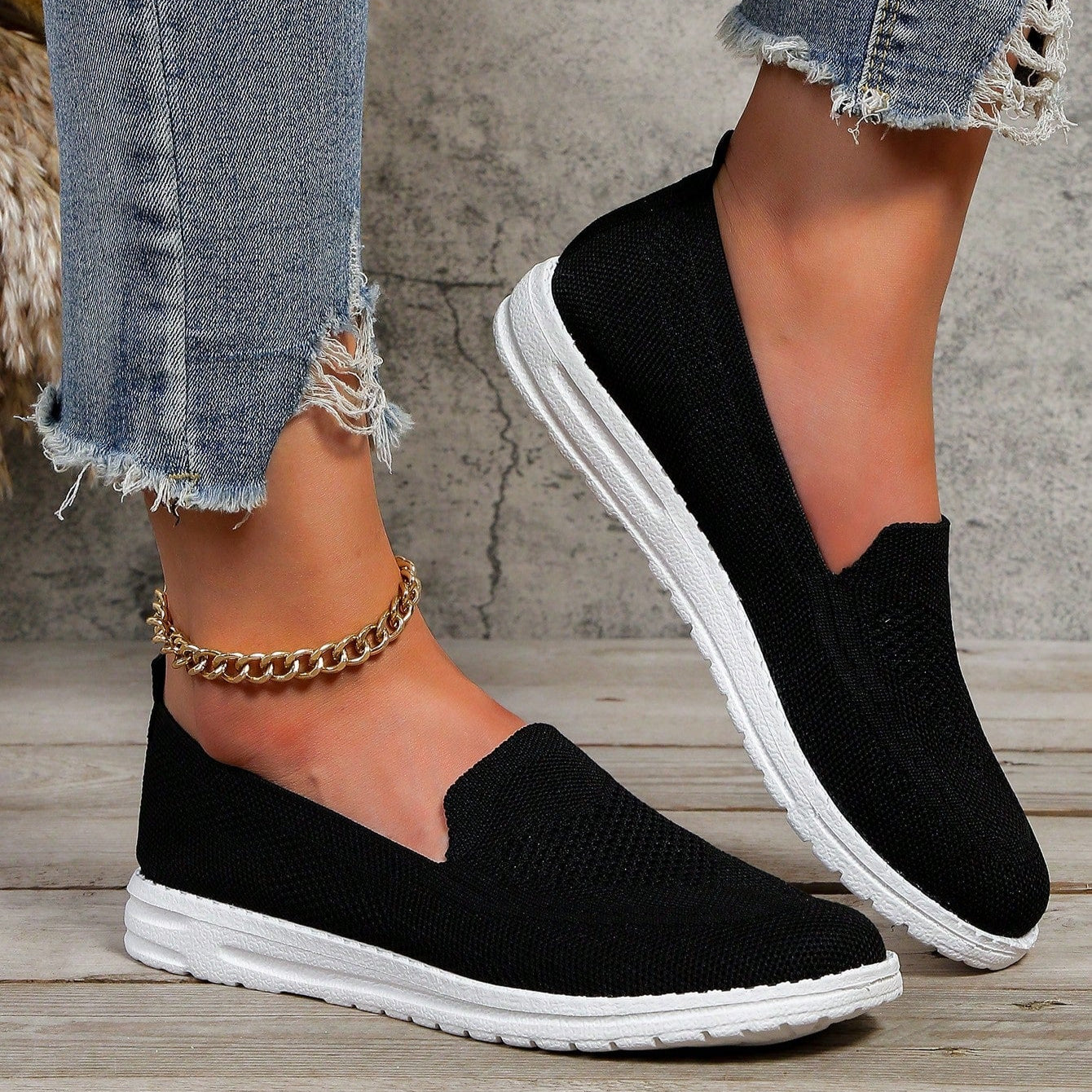 Women's beige vegan leather comfort slip-on summer shoes with wide toe box for all-day comfort
