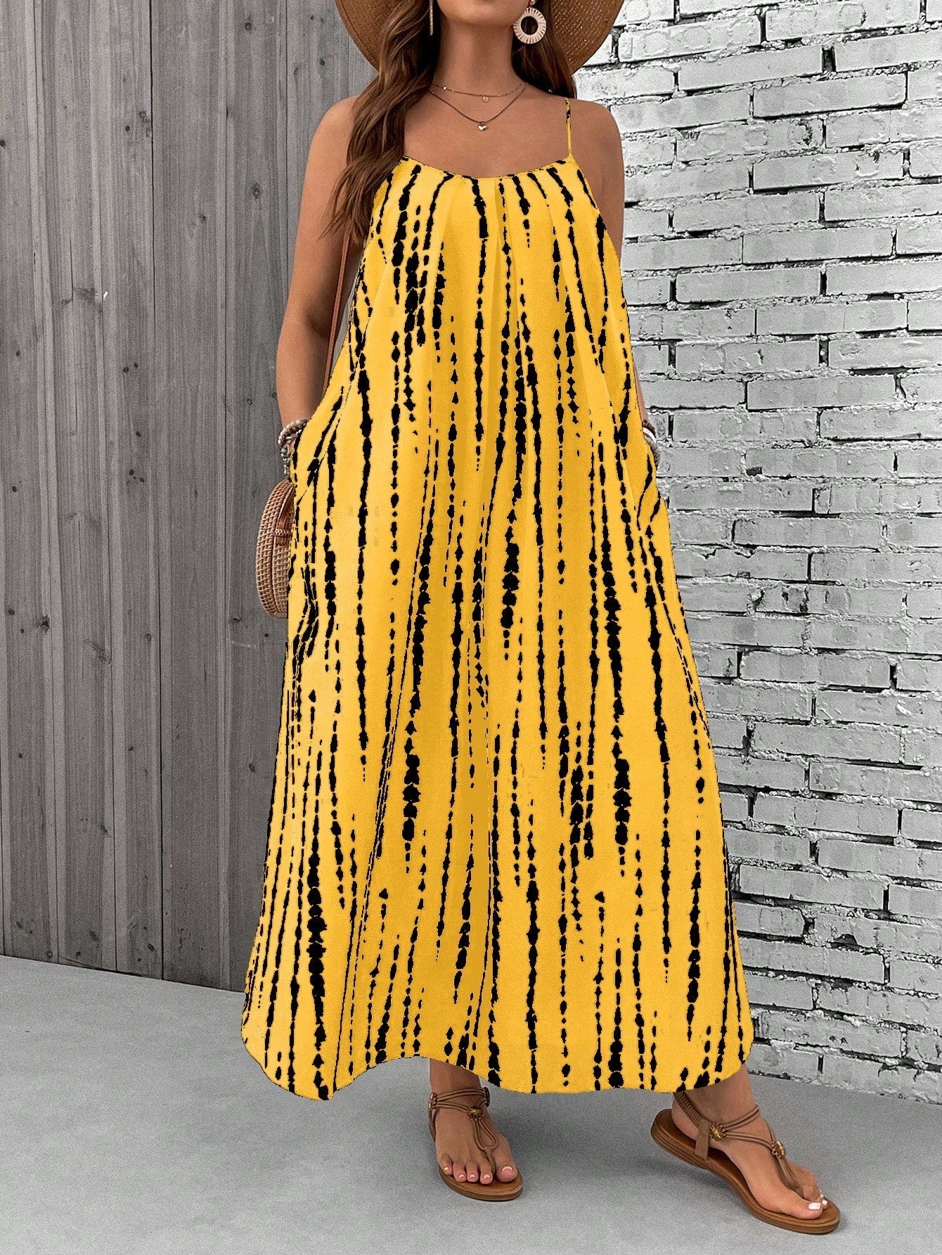 Paisley plus size boho maxi dress in floral print, loose breezy silhouette flattering curves up to 4XL