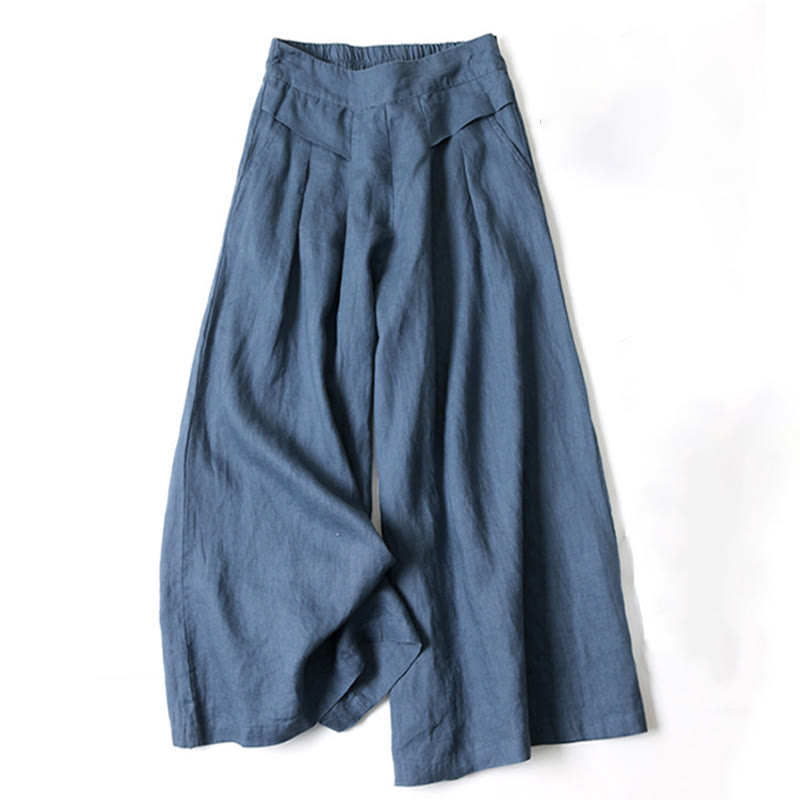 Marisa wide-leg relaxed pants in soft drape fabric with flattering high waist silhouette