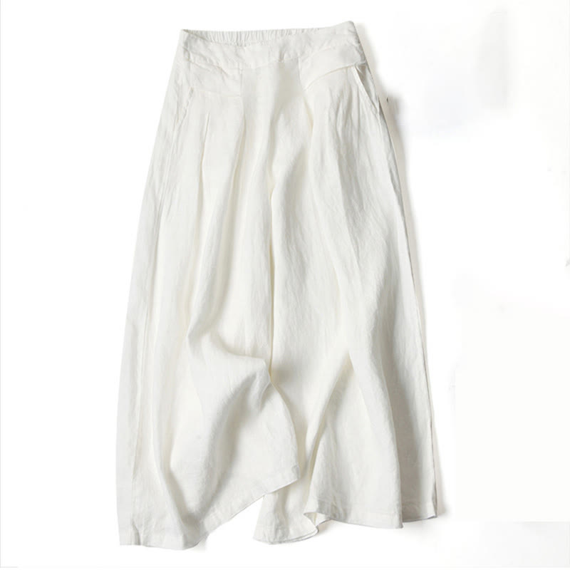 Marisa wide-leg relaxed pants in soft drape fabric with flattering high-waist silhouette