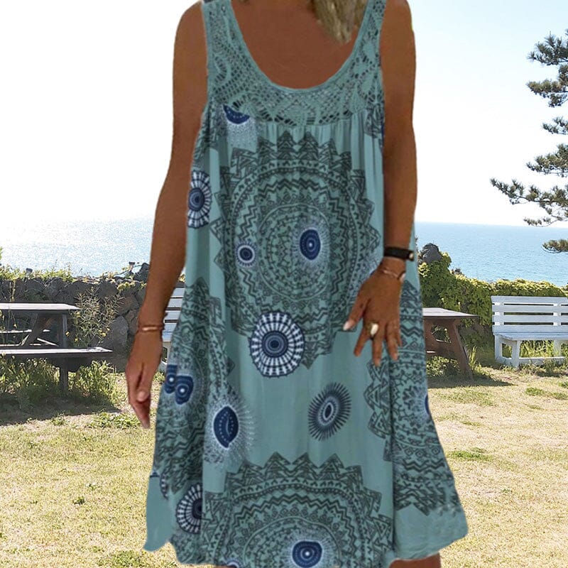Ivy sleeveless summer dress lightweight airy cut flattering silhouette for warm carefree days