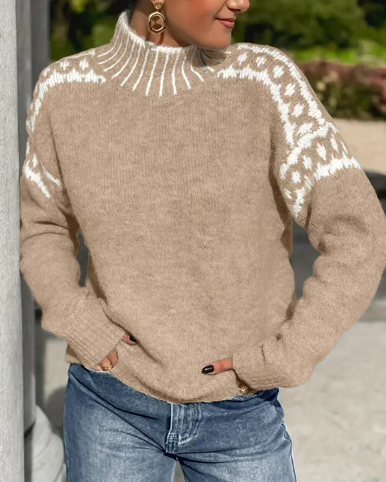 Emery Classic knit sweater relaxed flattering silhouette soft breathable everyday elegance