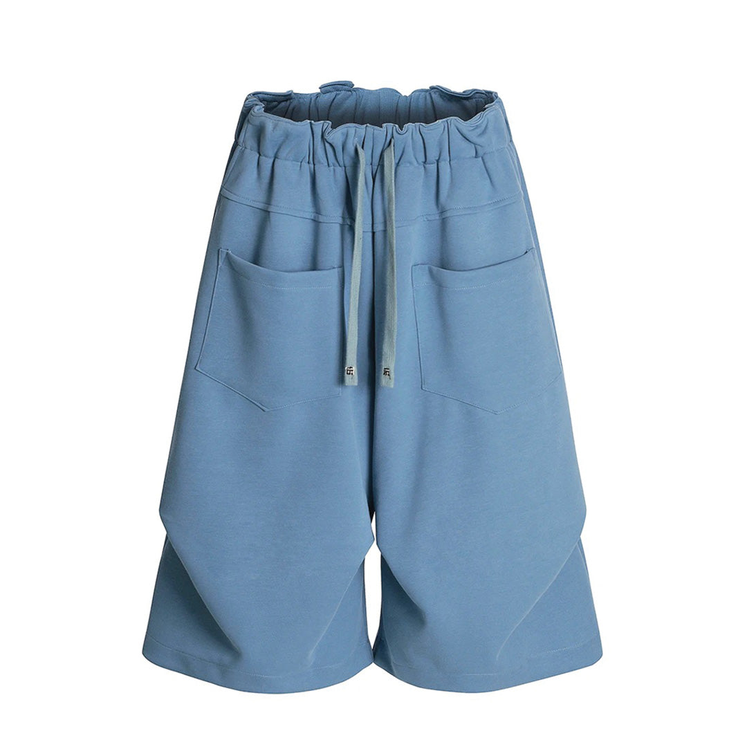 Wavlynn Comme Le Vent relaxed knee-length cotton-blend shorts casual elevated warm-weather style