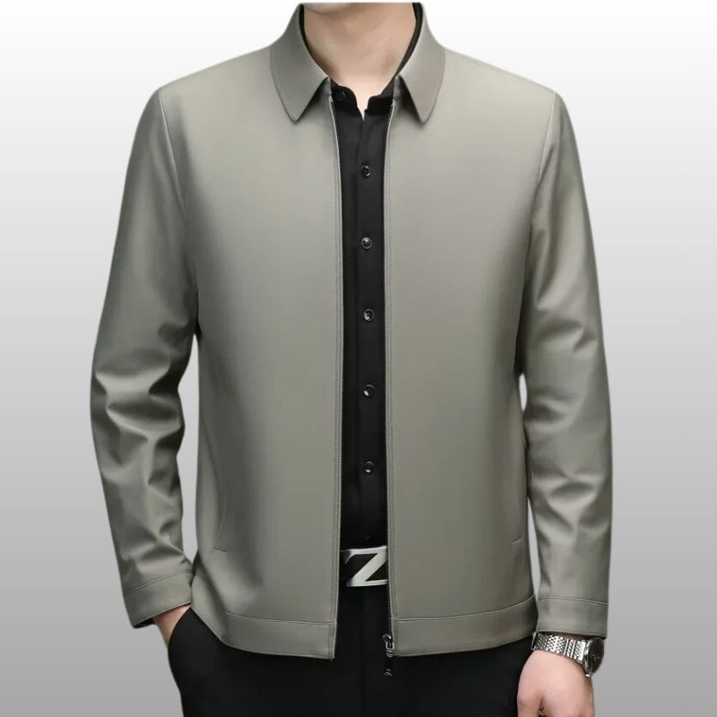 White lightweight wrinkle-free tailored jacket with refined professional cut and sleek minimalist design