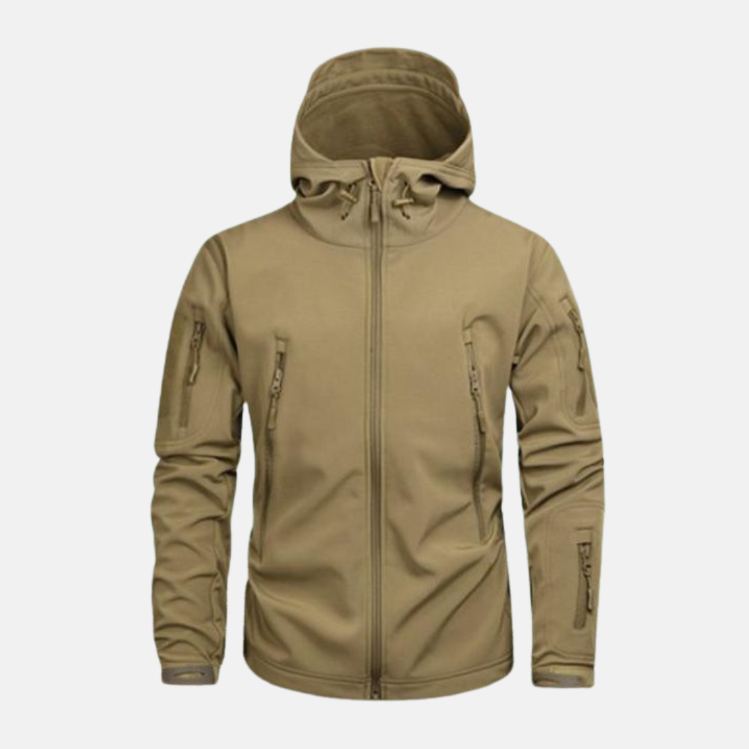 Wavlynn men's stretch jacket relaxed fit stand-up collar adjustable hood winter outerwear
