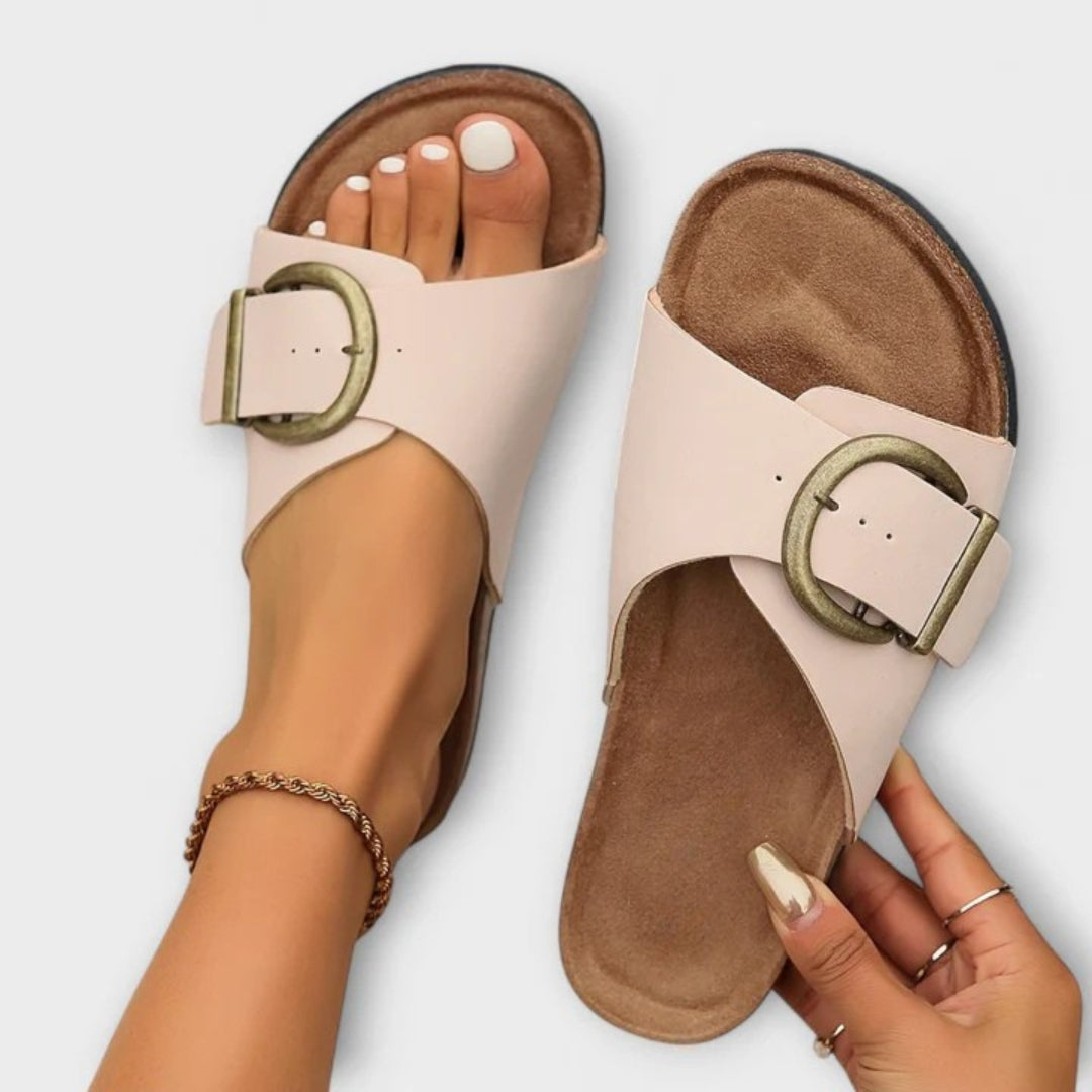 Freesia women's comfort adjustable sandals with cushioned sole and contoured comfort support