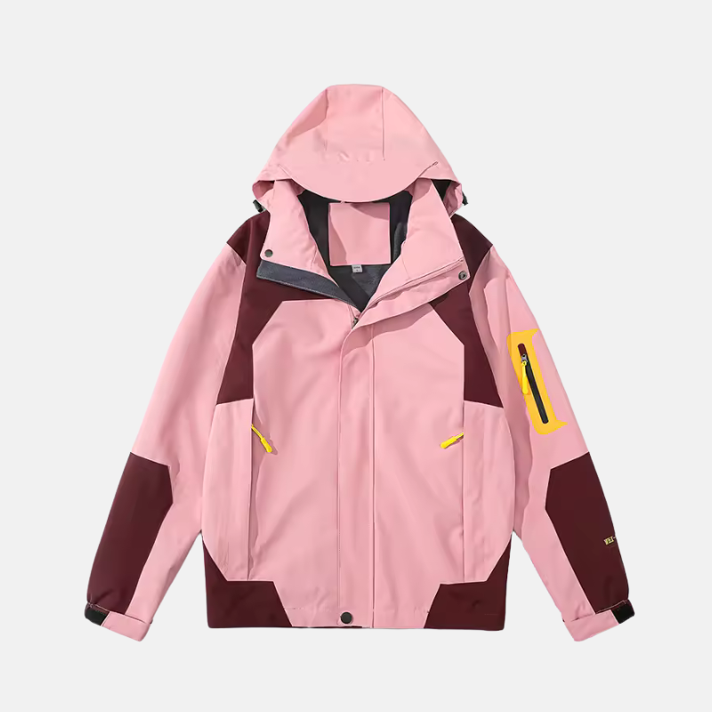 Wavlynn men's windproof water-resistant outdoor jacket with adjustable hood and zip pockets