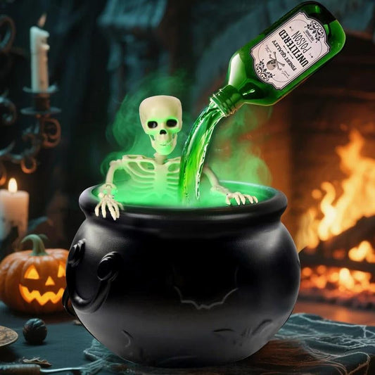 Boo Brew Led Halloween Cauldron - Wavlynn