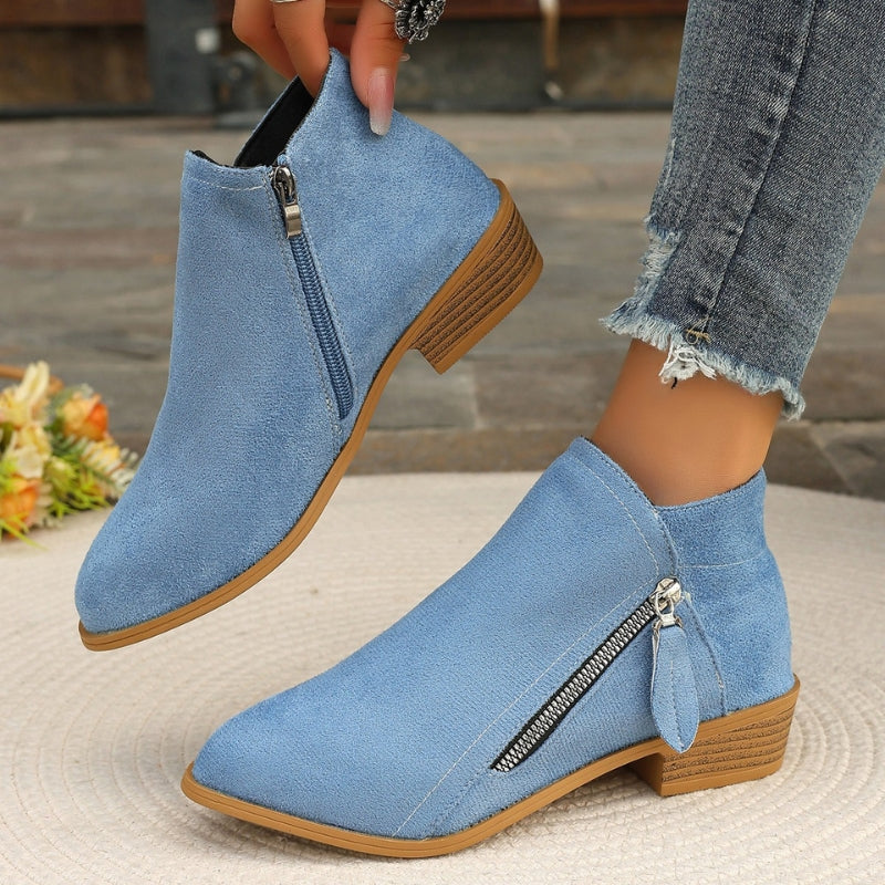 Soraya Mae ankle boots tan suede lightweight structured cushioned sole all-terrain grip