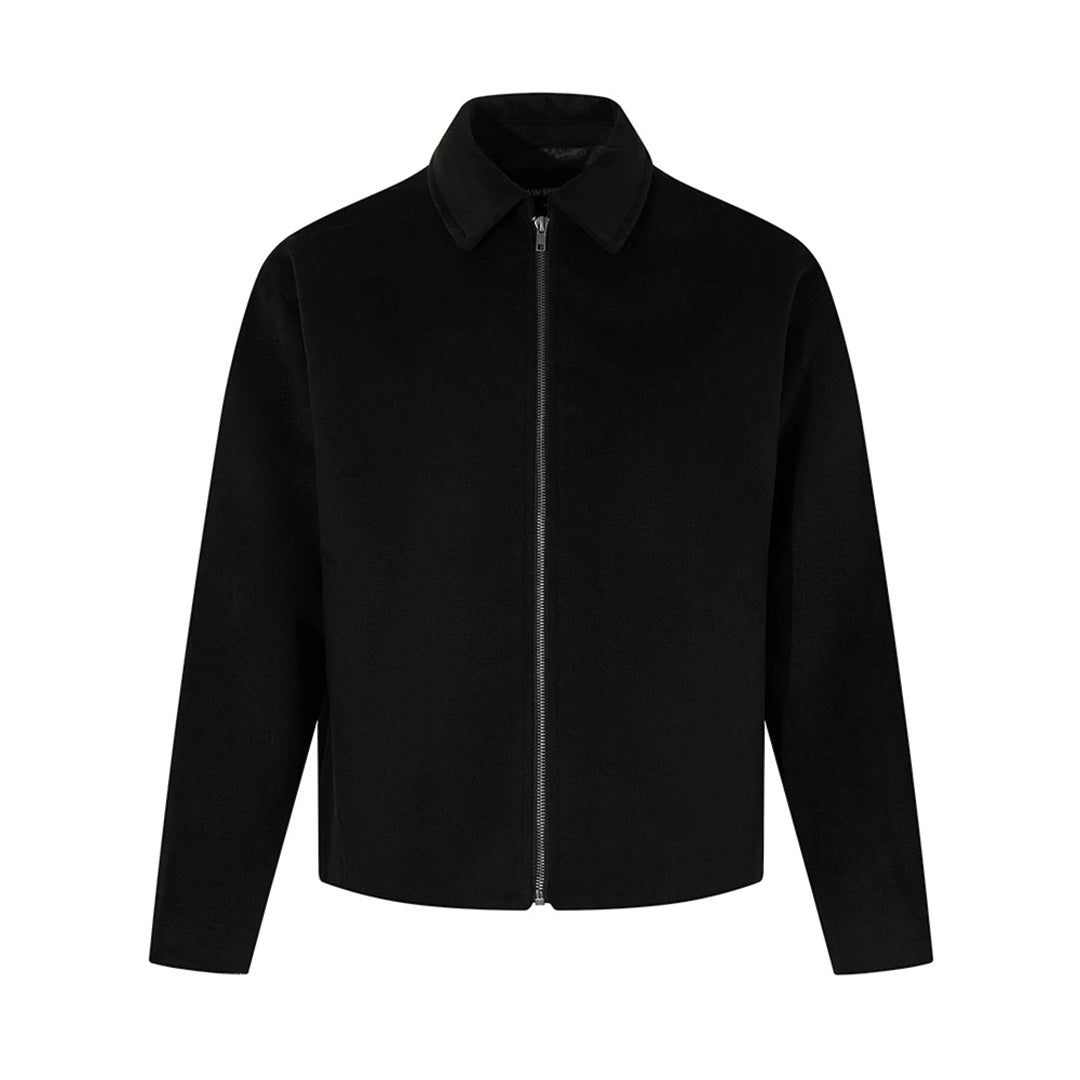 Uniforme 1997 lightweight polyester jacket with turn-down collar and sleek front zip closure