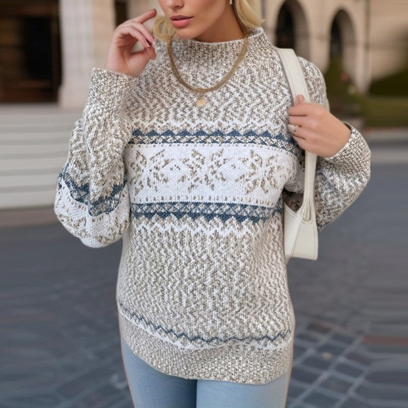 Christmas Knitwear red festive knit sweater cozy holiday pattern with classic winter design