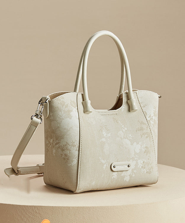 Sac fourre-tout grande capacité à imprimé abricot, nouvelle collection 2025 - Wavlynn