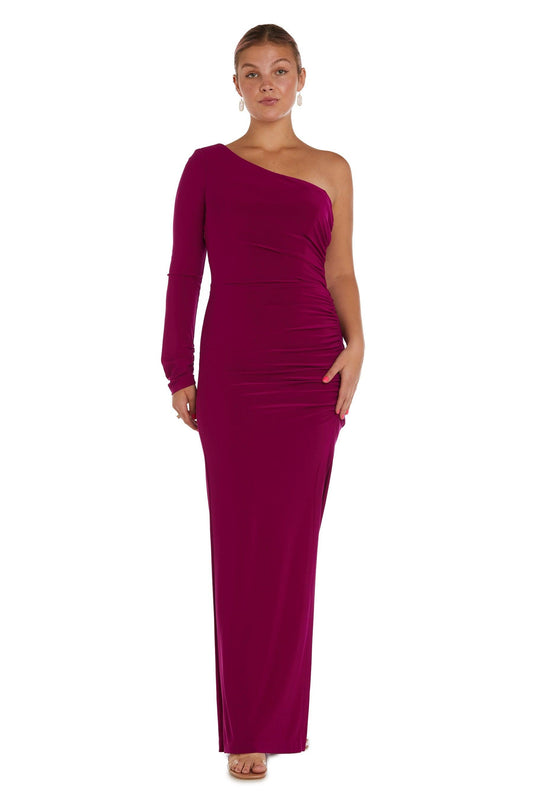Magenta 6P Nightway Long Formal Petite Dress 22158P - Wavlynn