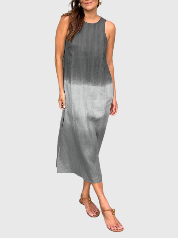 Terri-Lynn floral print dress earthy tones breezy drape flattering tummy-skimming silhouette