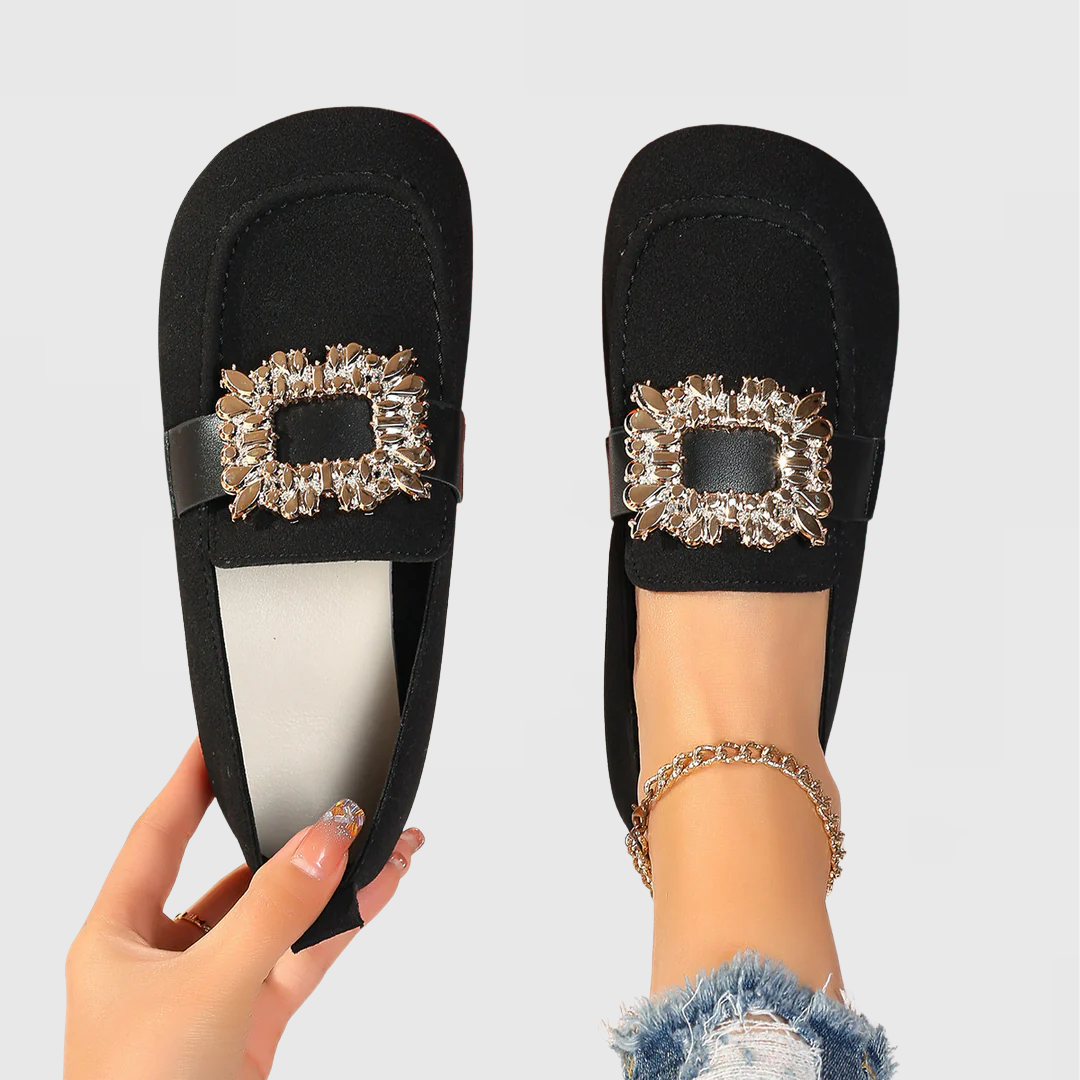 Women's comfort loafers with cushioned insole, polished silhouette, and ergonomic comfort support
