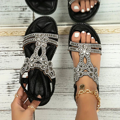 Thea women's boho cushioned sandals with comfort support and artisanal detailing