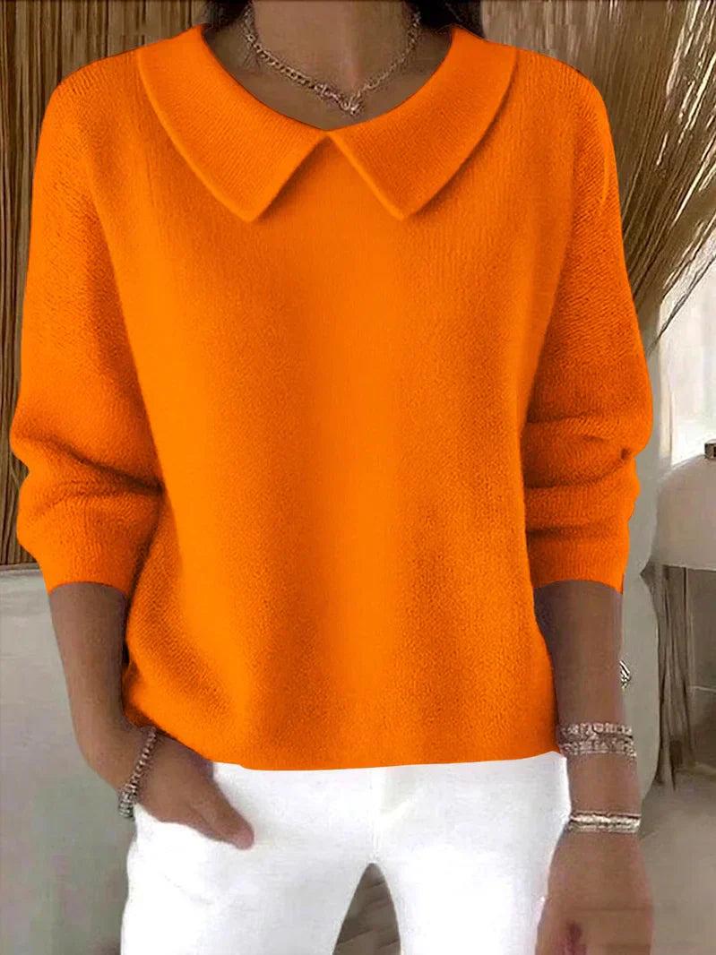 Katie classic relaxed-fit sweater in neutral tone with clean lines and effortless everyday style