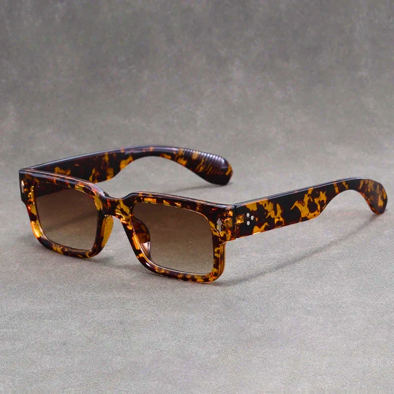 Alar retro rectangular sunglasses with full-coverage UV protection lenses and timeless vintage design