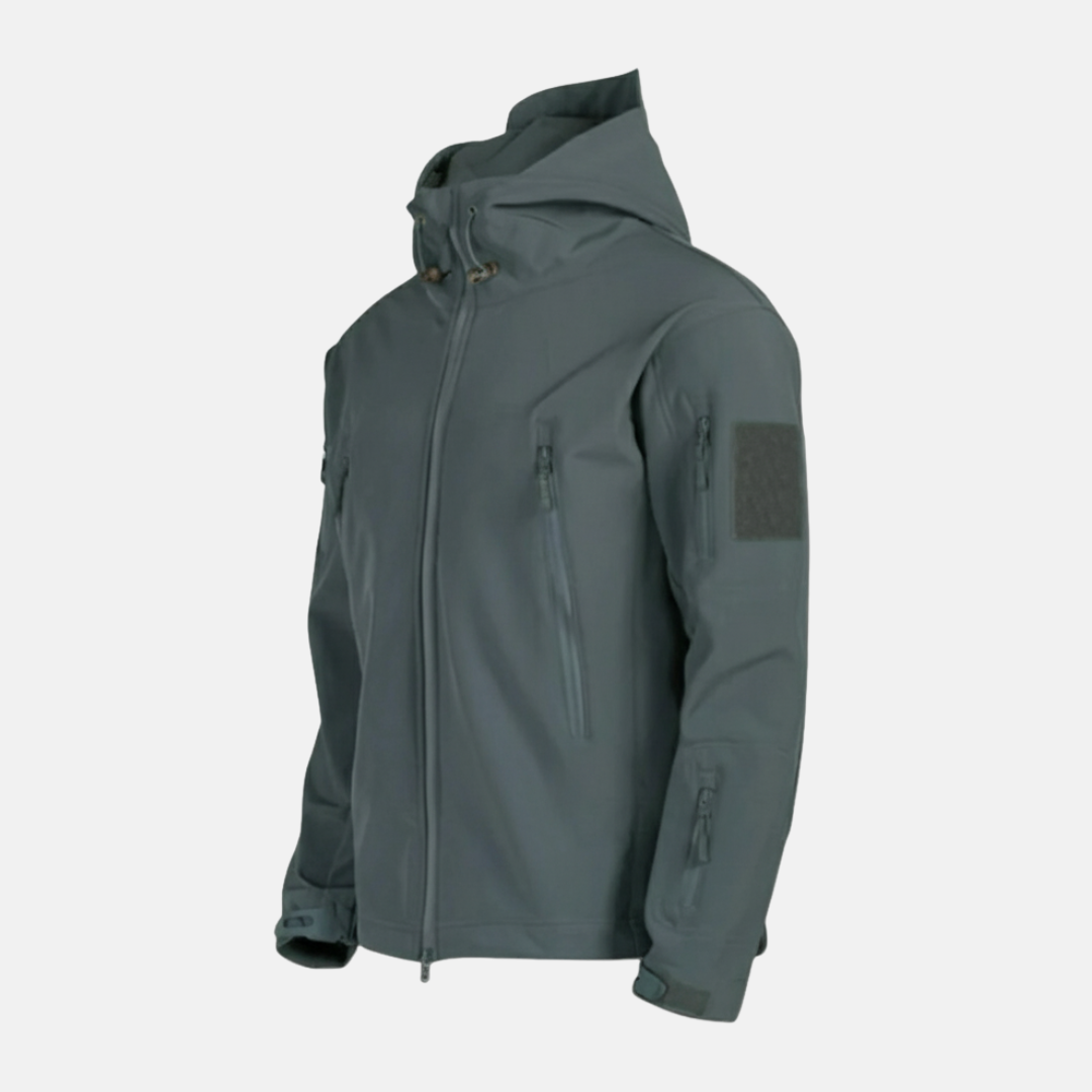 Wavlynn men's stretch jacket relaxed fit stand-up collar adjustable hood winter outerwear