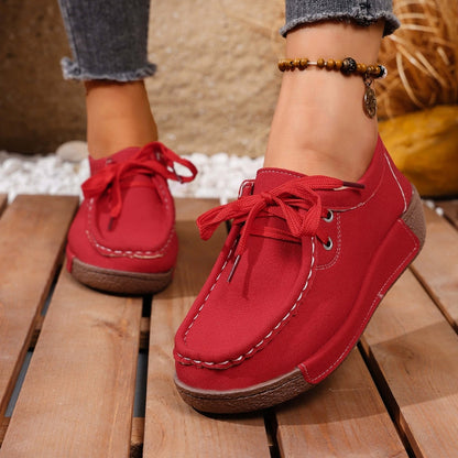 Mara Joy comfort slip-on sneakers in neutral tones with cushioned comfort support and low-rise design