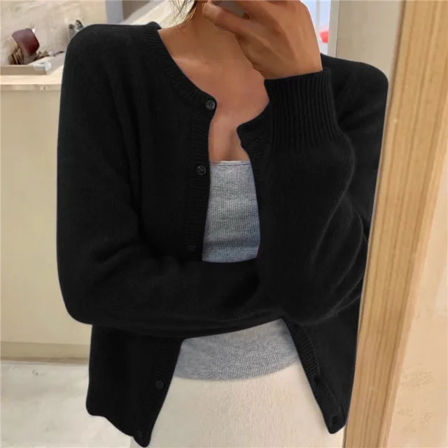 Wavlynn Erica women's winter cardigan soft midweight knit relaxed fit casual everyday layering