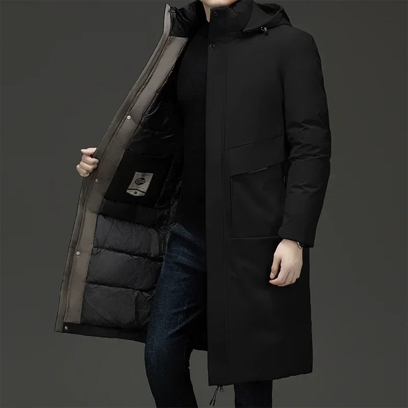 Men's insulated zip-front winter coat by Wavlynn, modern slim silhouette with baffled insulation