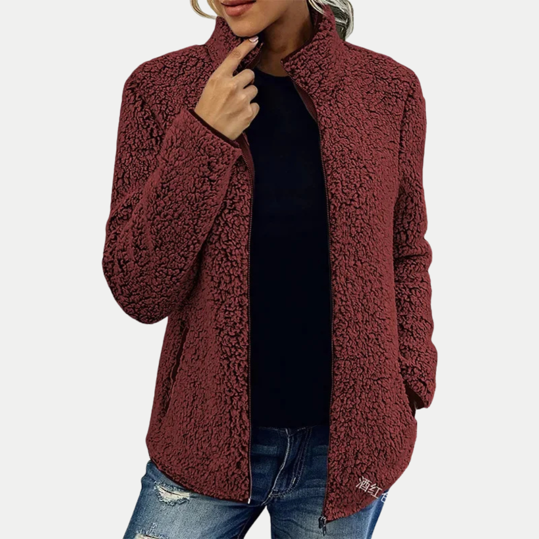 Marsha elegant casual jacket soft warm relaxed flattering fit refined everyday outerwear